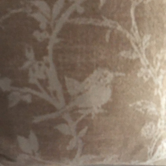 Metallic bird on branch all over pattern throw accent pillow cushion cover NWT - Picture 3 of 6